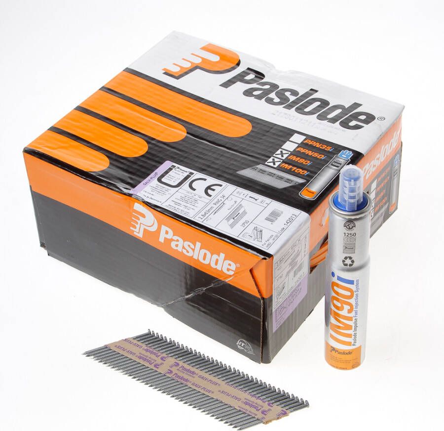 Paslode Nagels+gas im90i 2.8x63ring vz.3750st