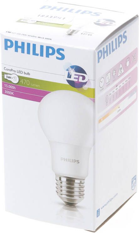 Philips Corepro led gloeilamp E27 830 5W(40W)