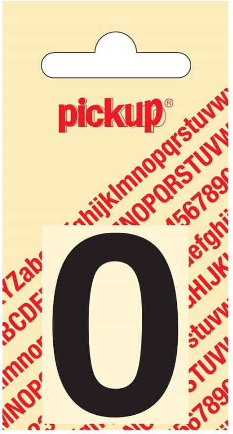 Pickup Plakcijfer Helvetica 40 mm zwart 0