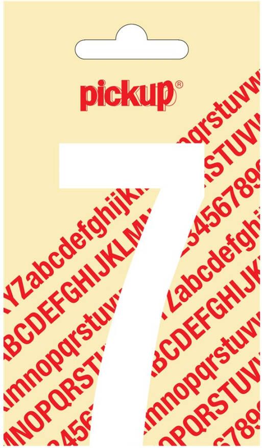 Pickup Plakcijfer Nobel 90 mm wit 7