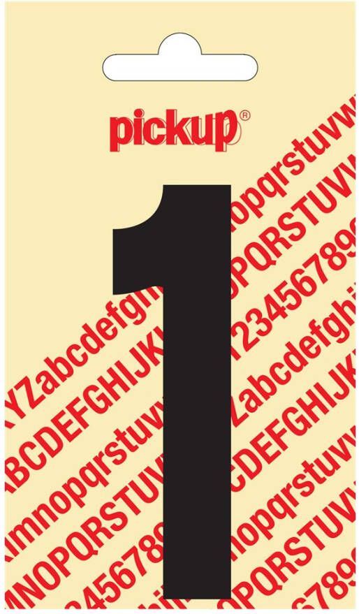 Pickup Plakcijfer Nobel 90 mm zwart 1