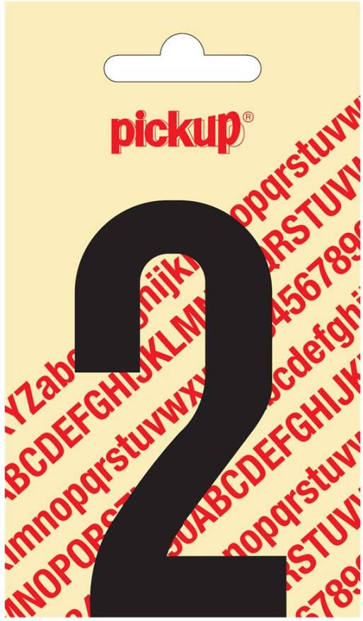 Pickup Plakcijfer Nobel 90 mm zwart 2