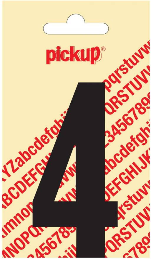 Pickup Plakcijfer Nobel 90 mm zwart 4