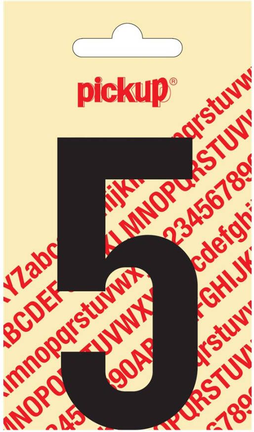 Pickup Plakcijfer Nobel 90 mm zwart 5