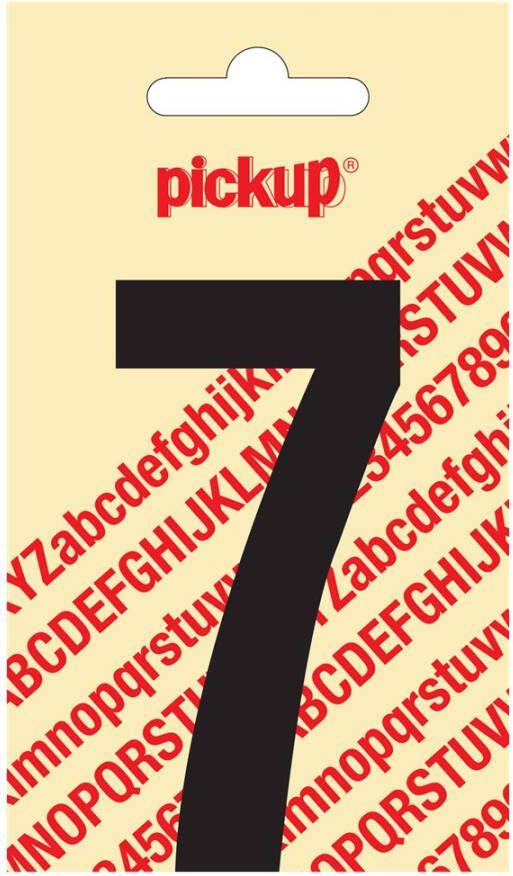 Pickup Plakcijfer Nobel 90 mm zwart 7