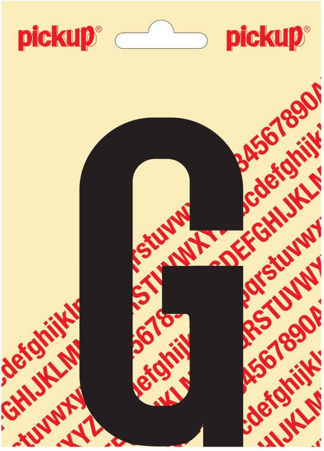 Pickup Plakletter Nobel 120mm zwart G