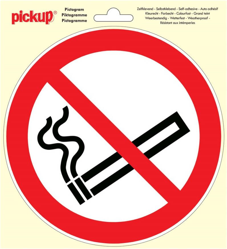 Pickup Sticker Verboden te Roken rond 200mm - Foto 1