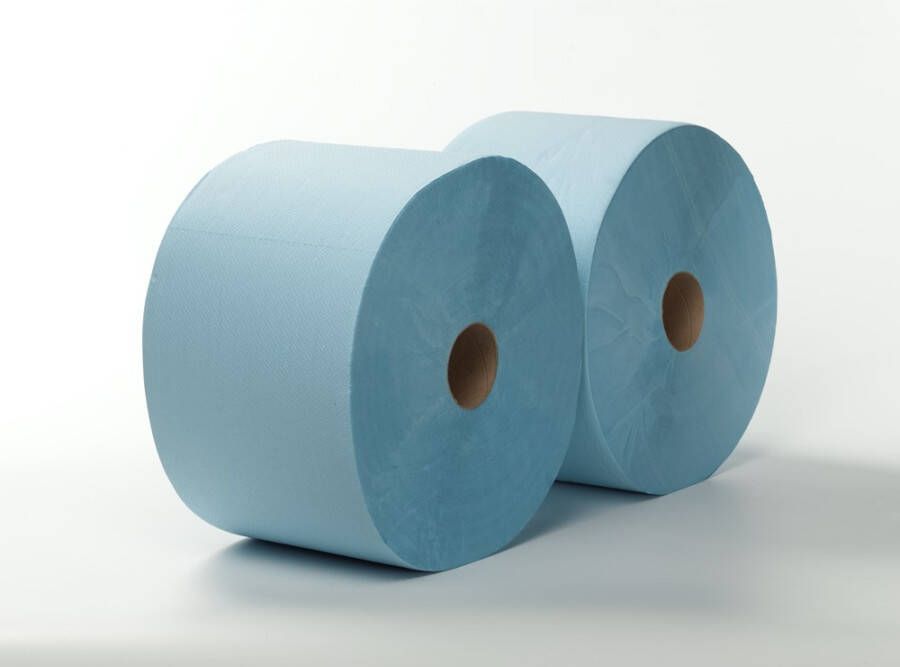 Primp Poetspapier maxirol blauw 3 laags 22.5cmx360mtr 2 rollen
