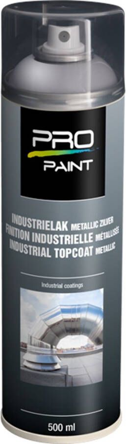 PRO-Paint Industrie Lak Deklaag Metallic beige rvs (500ml)