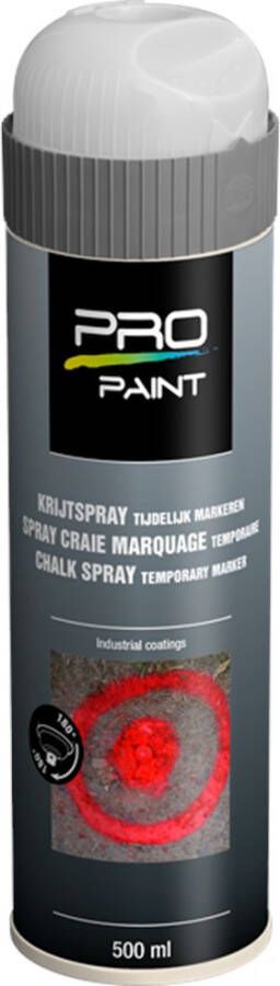 PRO-Paint Markeerverf tijdelijk 5-15 dagen wit (500ml)