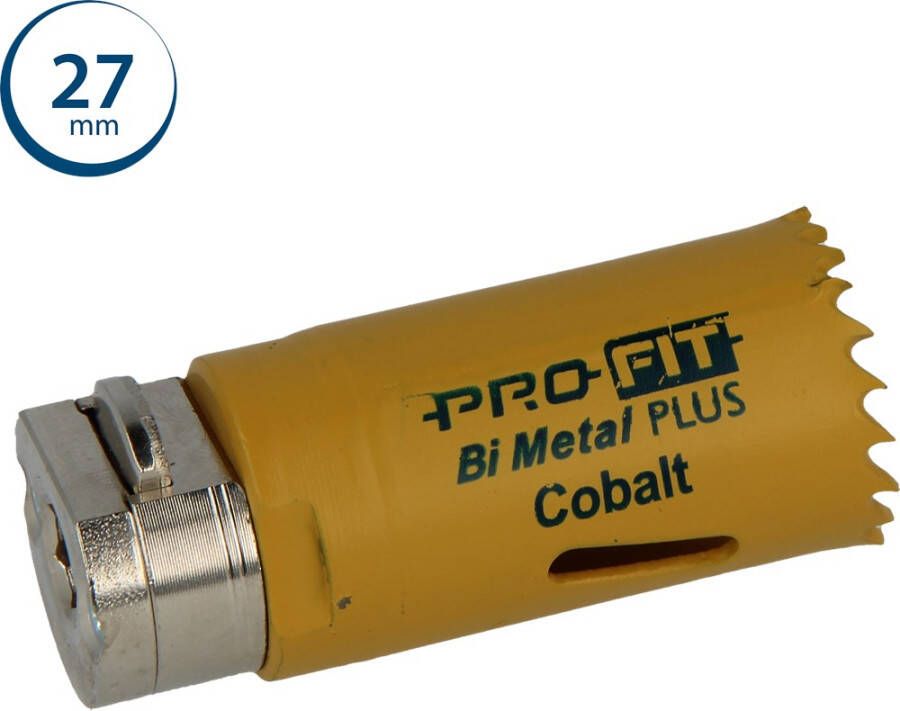 Mtools ProFit BiMetal PLUS gatzaag 27 mm met regelmatige vertanding. |