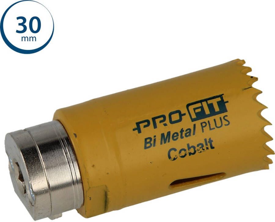 Mtools ProFit BiMetal PLUS gatzaag 30 mm met regelmatige vertanding. |