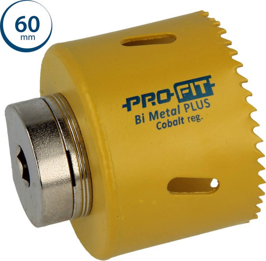 Mtools ProFit BiMetal PLUS gatzaag 60 mm met regelmatige vertanding. |