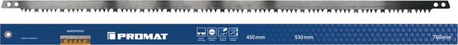 Promat Tecwerk Beugelzaagblad | bladlengte 600 mm schaaftand | voor fris hout | geharde tanden 4000814369