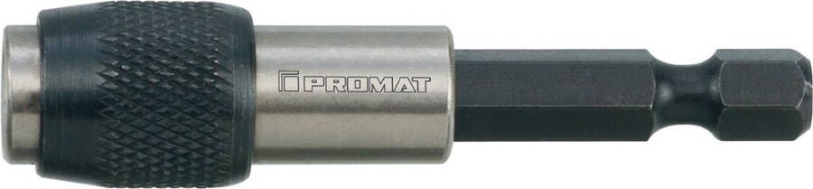 Promat Bithouder | 1 4″ F 6 3 1 4″ C 6 3 | snelwisselkop | lengte 60 mm 4000829603