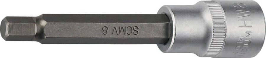 Promat Tecwerk Dopsleutelbit | 1 2 inch binnen-6-kant | sleutelwijdte 10 mm | lengte 100 mm 4000821377 - Foto 1