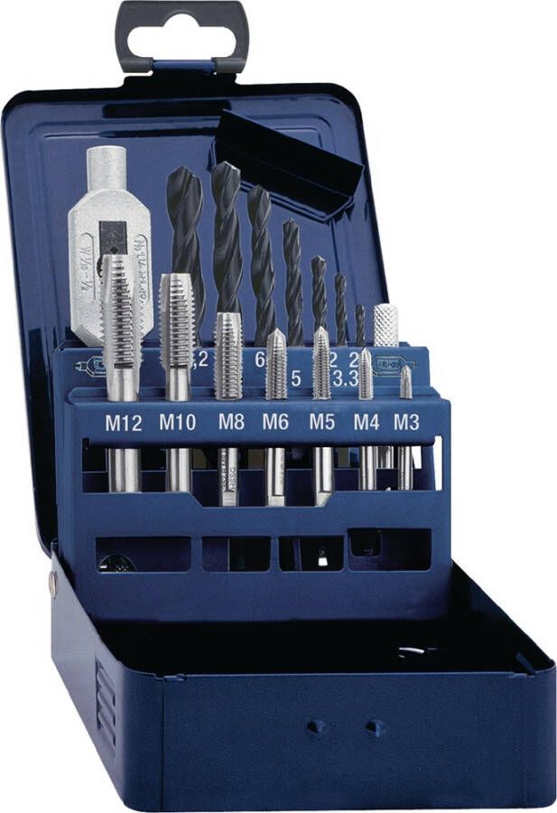 PROMAT DRAADTAPSET 3IN1 HSS 15D M3-12