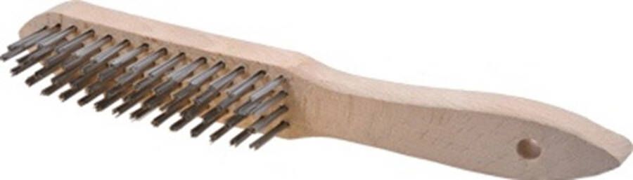 Promat Tecwerk Staalborstel | lengte 295 mm | 0 3 mm RVS | 4-rijig 4000841054 - Foto 2