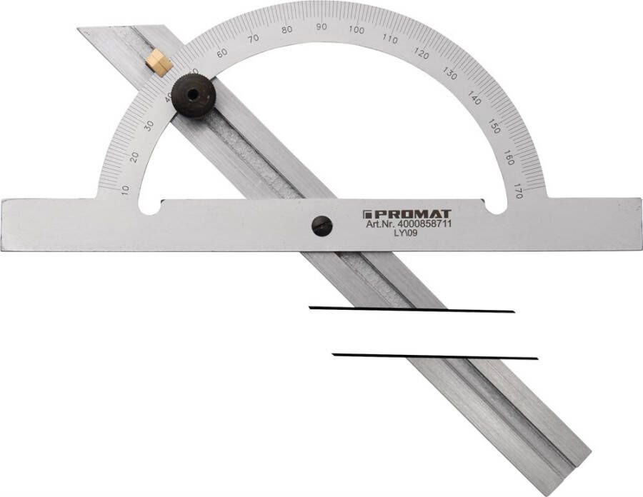 Promat Hoekmeter | gradenboog-d. 150 mm | raillengte 300 mm 4000858711