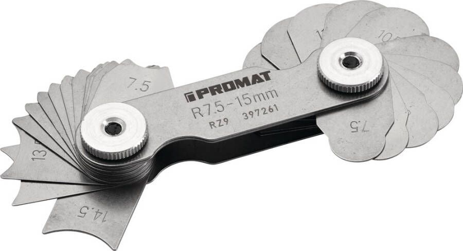 Promat Tecwerk Radiusmal | 15 5-25 mm | aantal bladen 15 st. 4000851417