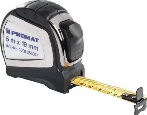 Promat Rolbandmaat | lengte 5 m breedte 19 mm cm | EG II 2C automatic 4000855017