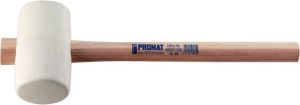 Promat Rubberhamer | hoofd-d. 90 mm koplengte 139 mm | wit essenhout | 70 Shore A vlakke baan 4000811582