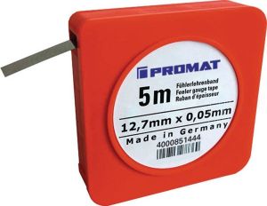 Promat Voelermaatband | dikte 0 90 mm | lengte 5 m breedte 12 7 mm 4000851465