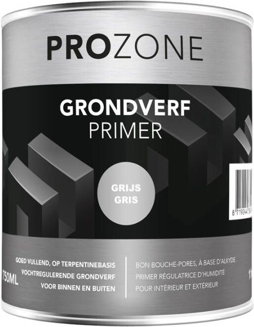 Prozone Grondverf grijs (750ml)