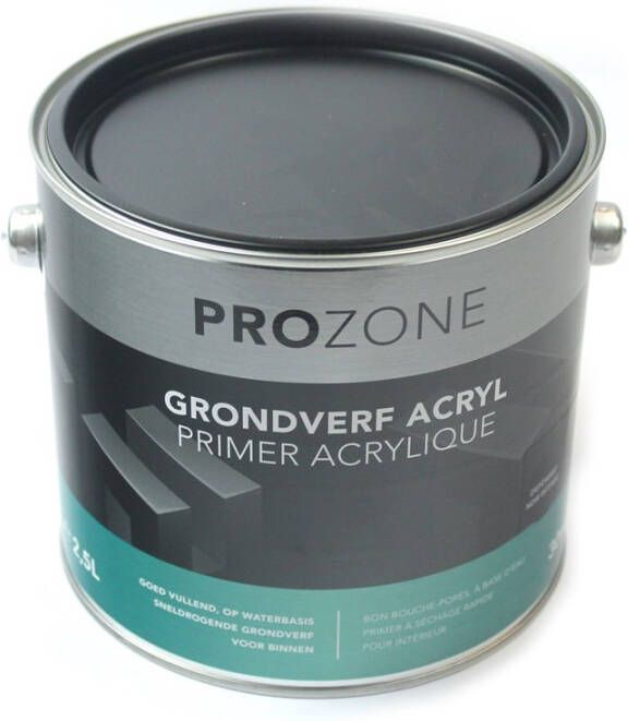 Prozone Grondverf zwart watergedragen (2.5 ltr)