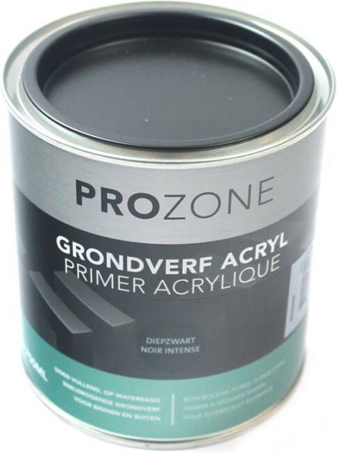 Prozone Grondverf zwart watergedragen (750ml)