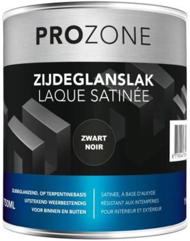 Prozone Zijdeglanslak zwart (750ml)