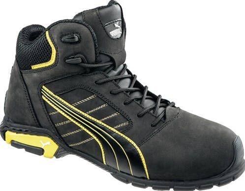 Puma Veiligheidslaars | zwart geel | S3 SRC EN ISO 20345 | nubuckleer | 1 stuk 63.224.0-45