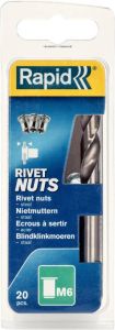 Rapid Blindklinkmoeren M6 20 stuks + boor 5000673