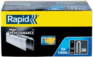 Rapid Nr. 36 kabelnieten 10 mm 5x1.000 stuks 11884410