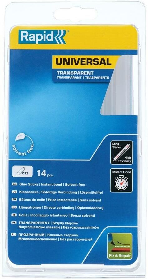 Rapid 12 mm | lijmsticks Universal | Transparent 40107362