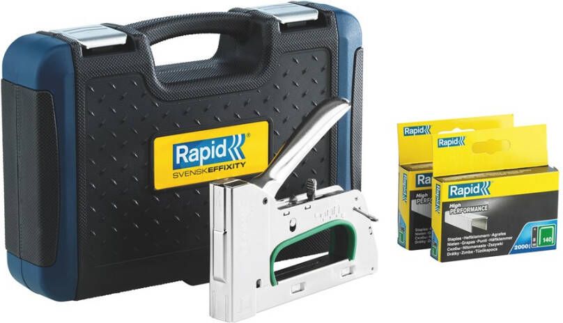 Rapid PRO R34 Handtacker in premium koffer | Incl. 5.000 nieten