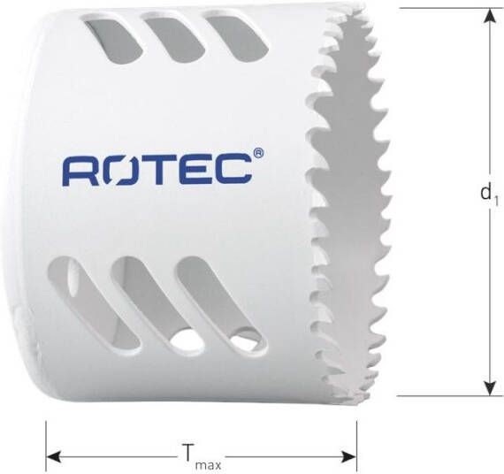 Rotec Gatzaag HSS bimetaal cobalt 70mm