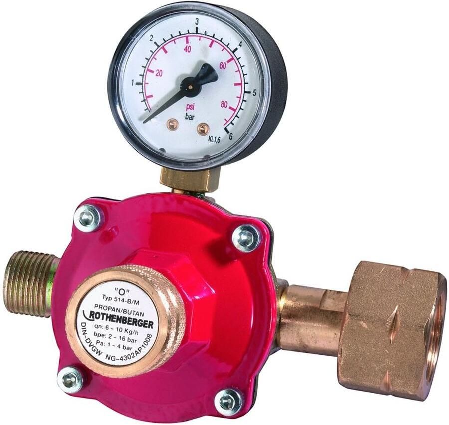 Rothenberger Industrial Propaandrukregelaar 0 5-4 bar G 3 8 inch LH