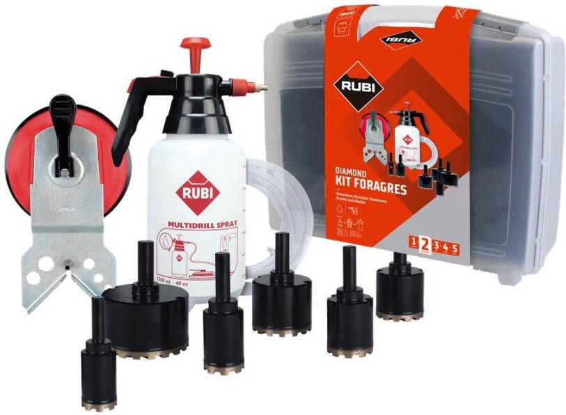 Rubi DIAMANT BOORSET+ADAPTOR 50903