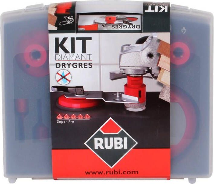 Rubi diamantboren | droogboren| Kit bits DRY GRES | 6-delig 50996