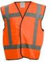 SafeWorker LENA SIGNALISATIEVEST EN471 RWS 100% POLYESTER Fluor Oranje maat One size 020 | Mtools - Thumbnail 1