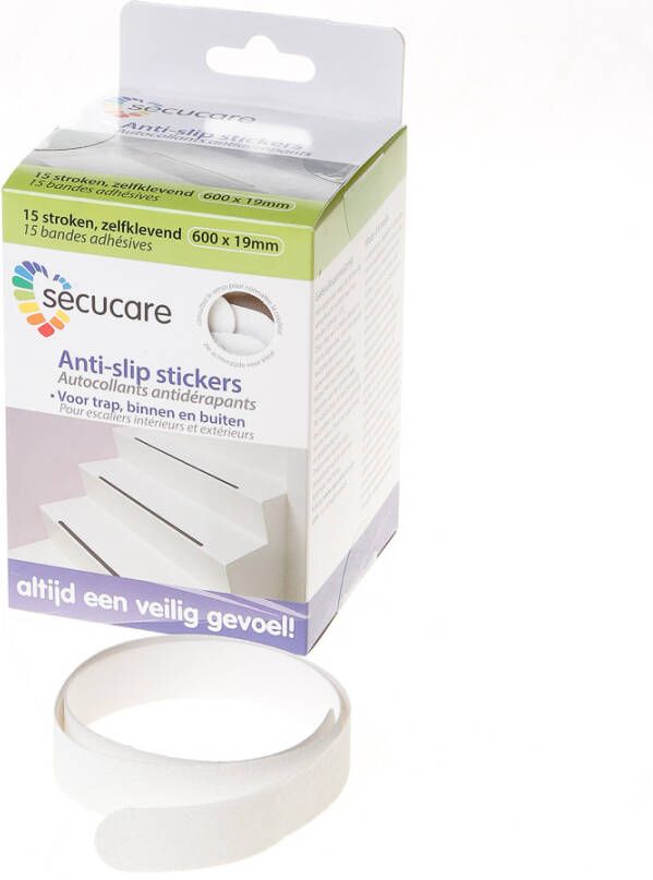 Secu Anti-slip sticker 19x600mm wit(15)