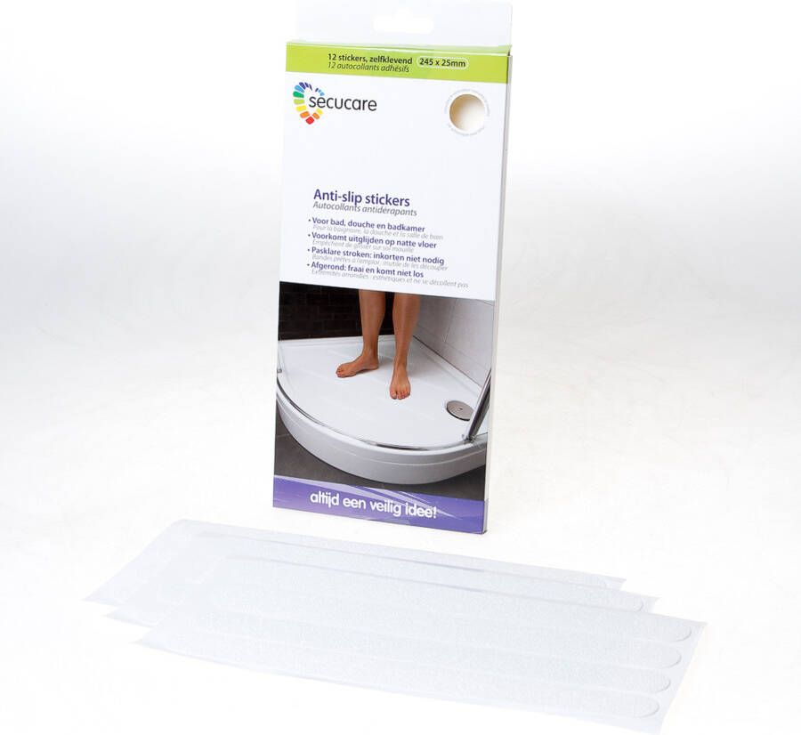 Secu Anti-slip sticker 25x245 mm wit(12)
