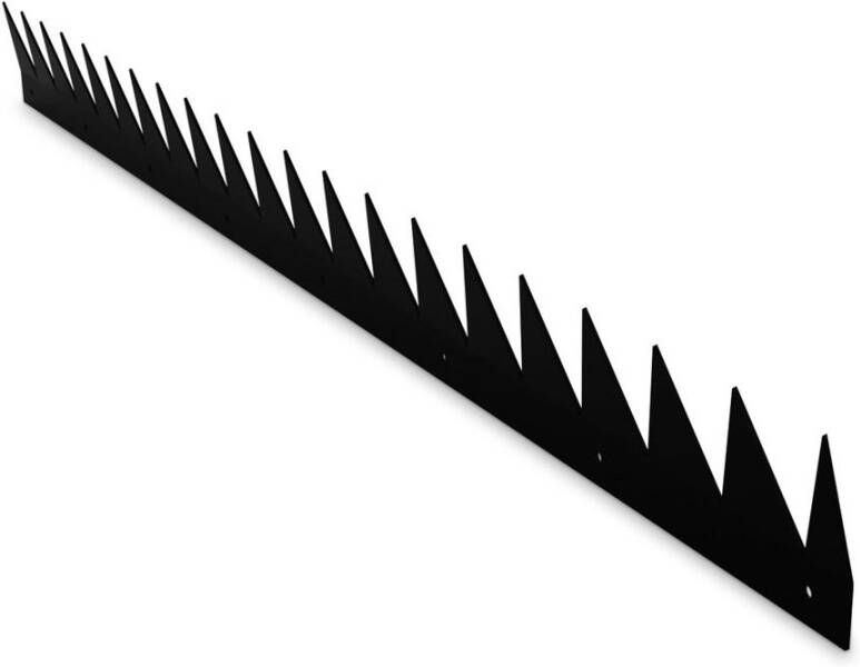 Secu Max Anti-klimstrip staal verzinkt schuin 15 graden lengte 100 cm Blackline Ral 9005 (2 st)