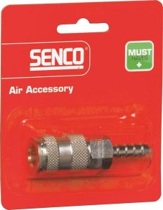 Senco koppeling uni slang 8 0 mm. blister à 1 stuks