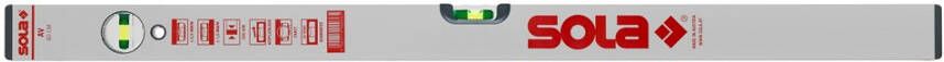 Sola Alu blokwaterpas AV200 200cm 2 libellen 0 50mm m zilver 01111701 - Foto 3