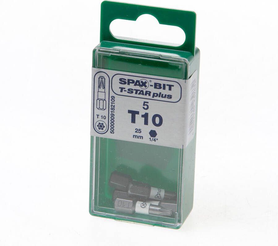 Spax schroefbit T-star Torx TX10 wit (5st)