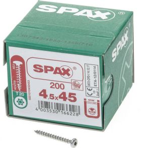 Spax bolkop t20 4 5x45(200)