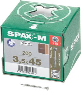 Spax -m t15 dd boorp 3 5x45(200)