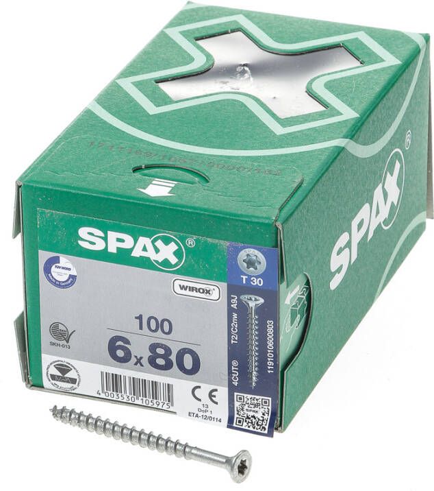 Spax pk t30 geg 6 0x80(100)